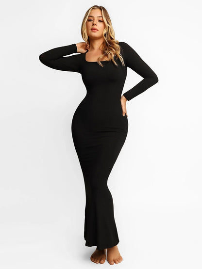 MOLIVIO | Ingebouwde Shapewear Kerst Jurk | 1+1 Gratis