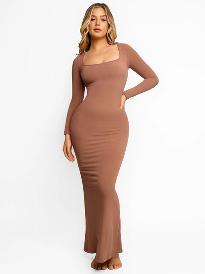 MOLIVIO | Ingebouwde Shapewear Kerst Jurk | 1+1 Gratis