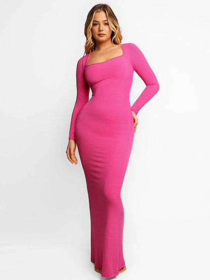 MOLIVIO | Ingebouwde Shapewear Kerst Jurk | 1+1 Gratis