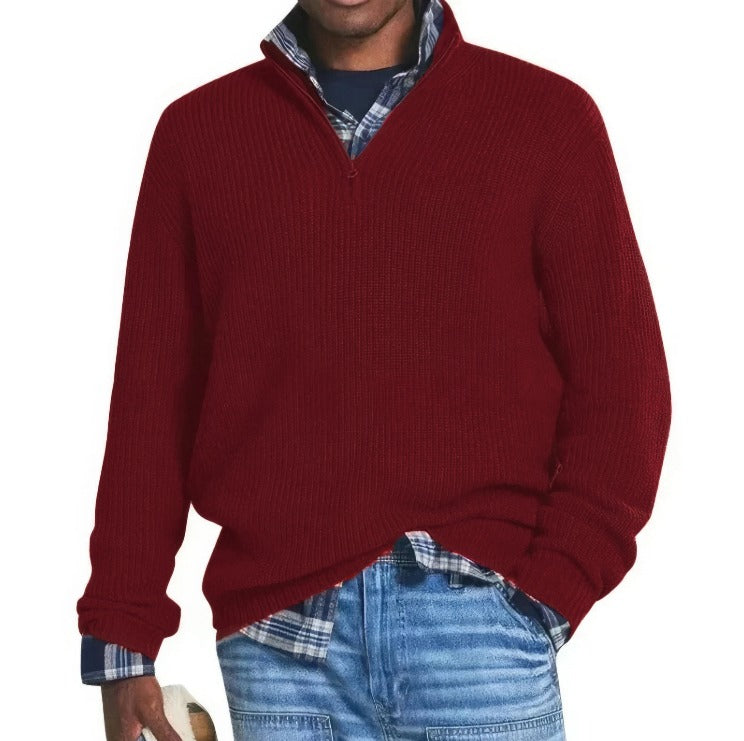 Adelbert | Strickpullover mit Reißverschluss