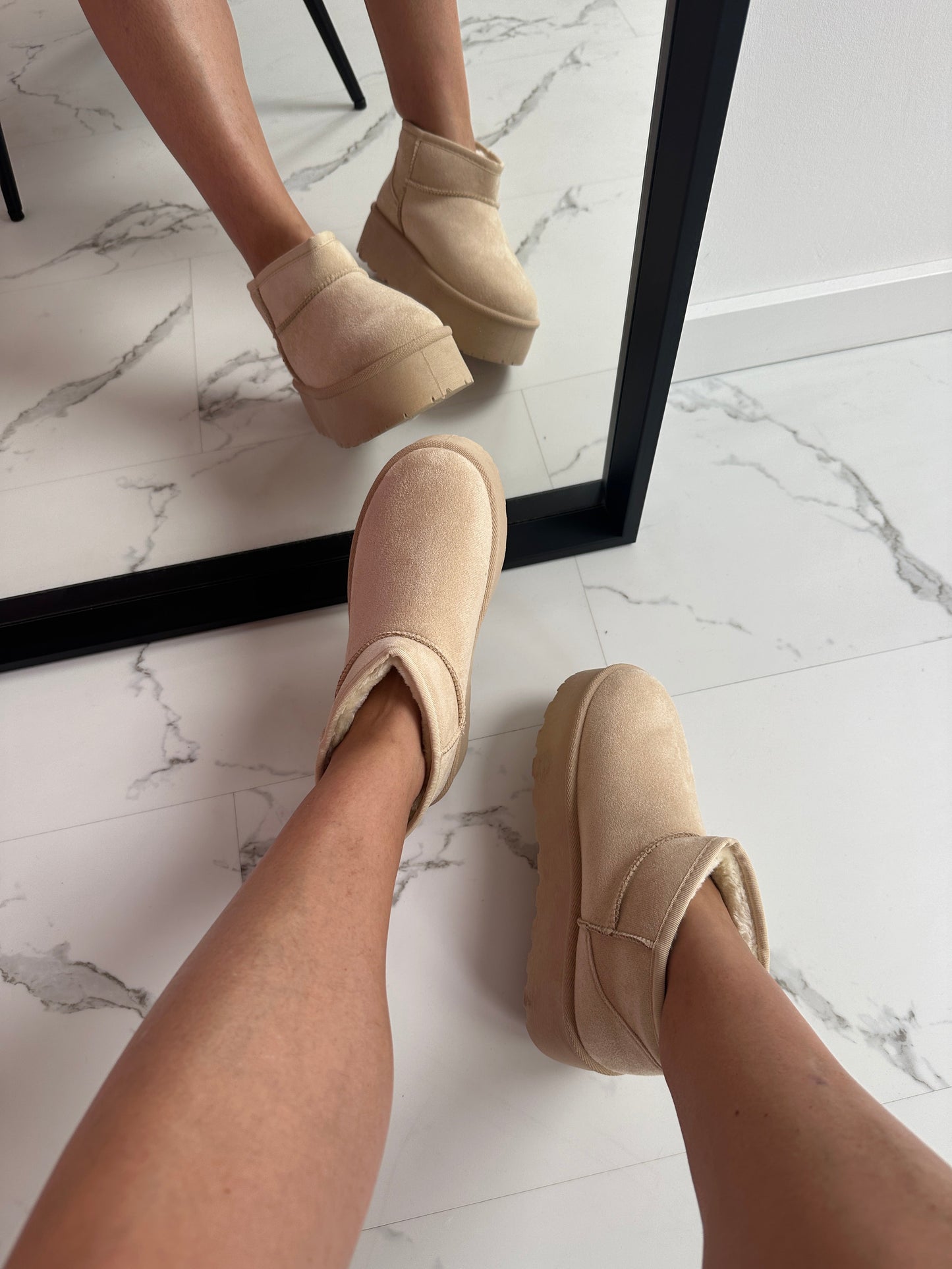 MOLIVIO | Beige Winter Boots | 1+1 Gratis