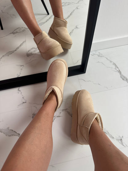 MOLIVIO | Beige Winter Boots | 1+1 Gratis