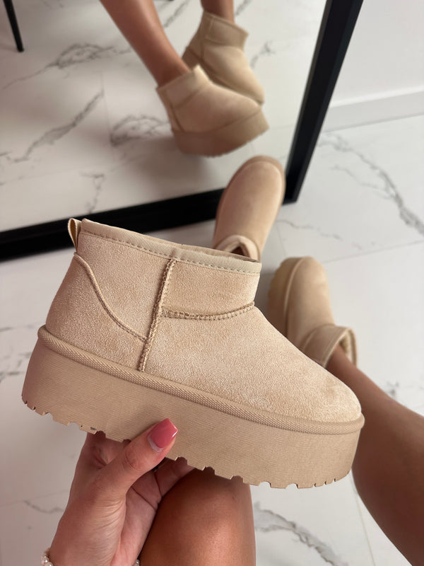 MOLIVIO | Beige Winter Boots | 1+1 Gratis