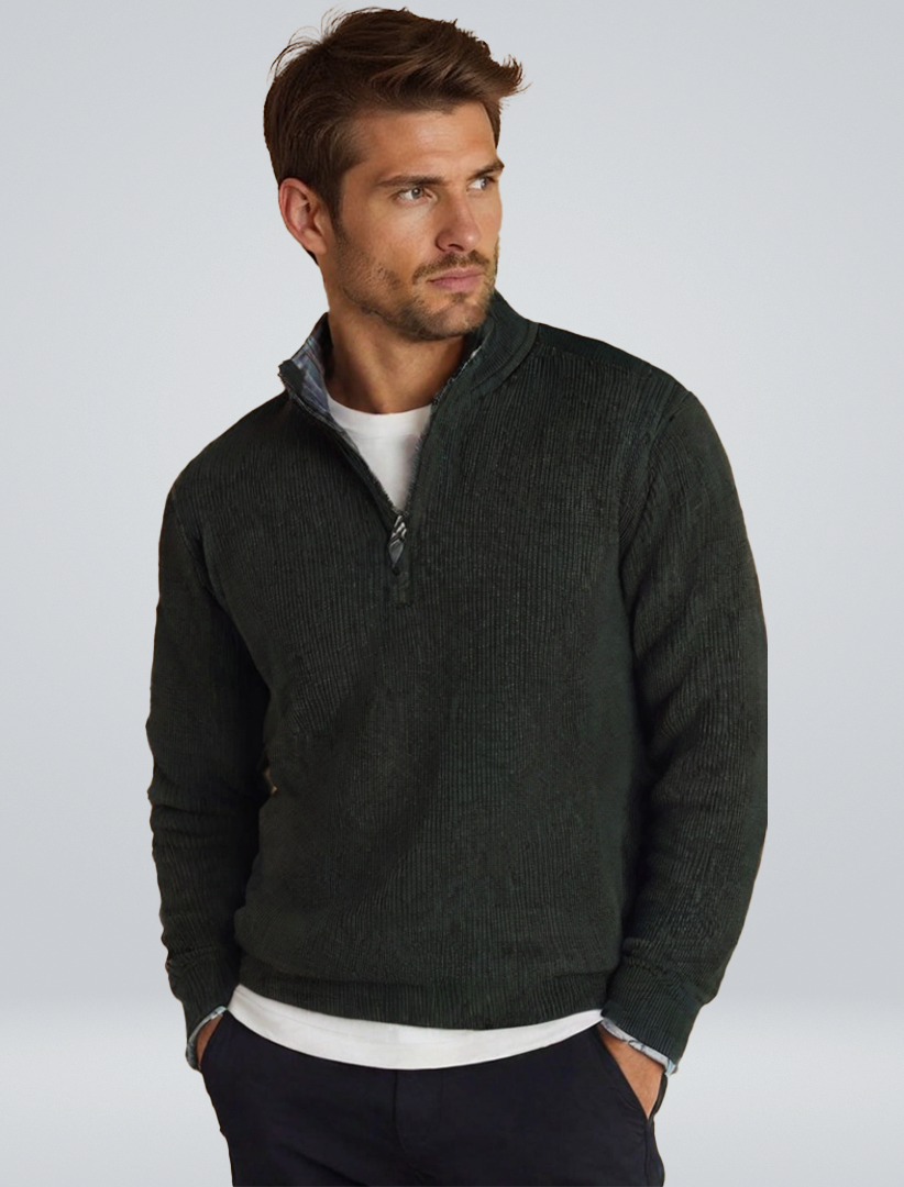 Adelbert | Strickpullover mit Reißverschluss